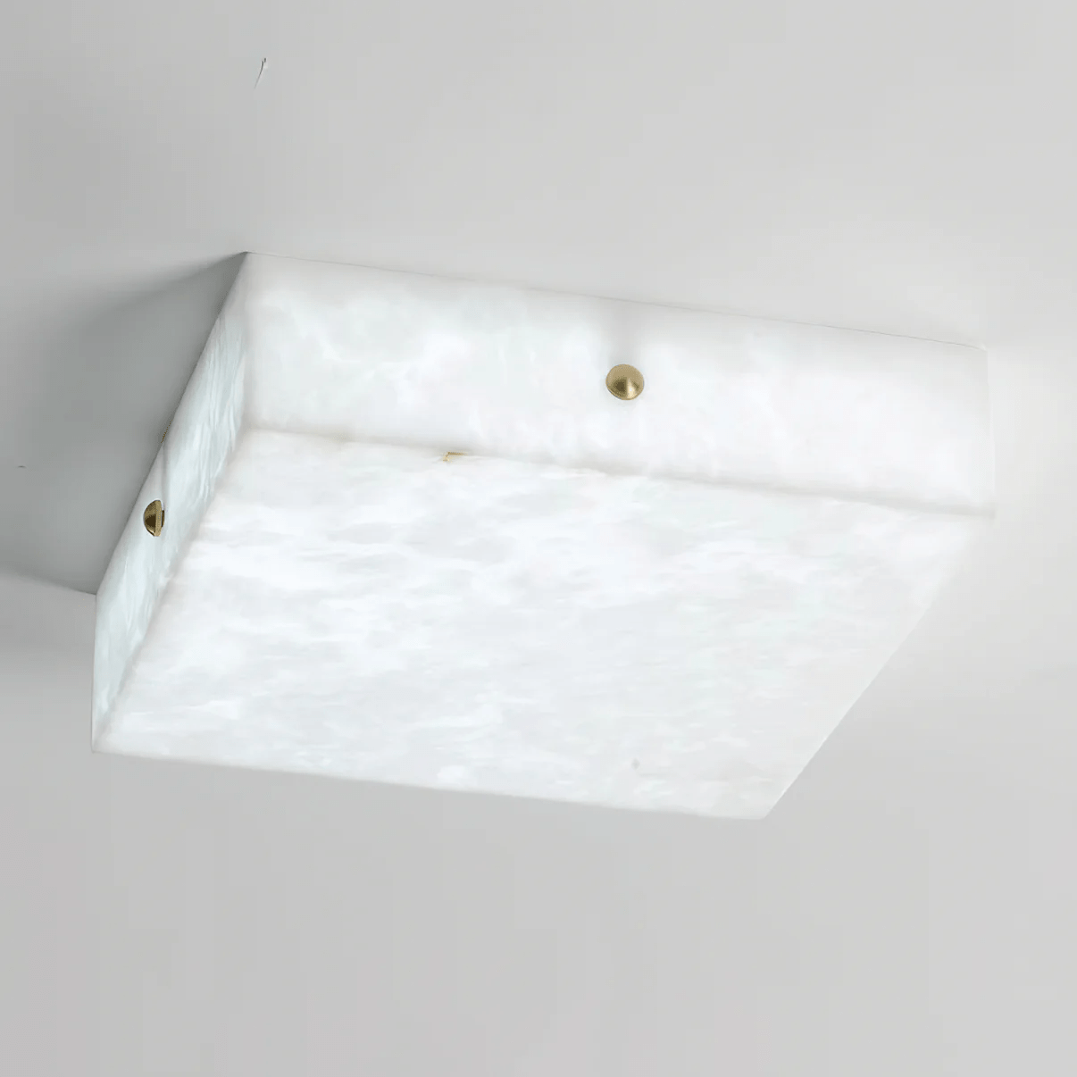Square Alabaster Flush Mount