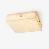 Square Alabaster Flush Mount