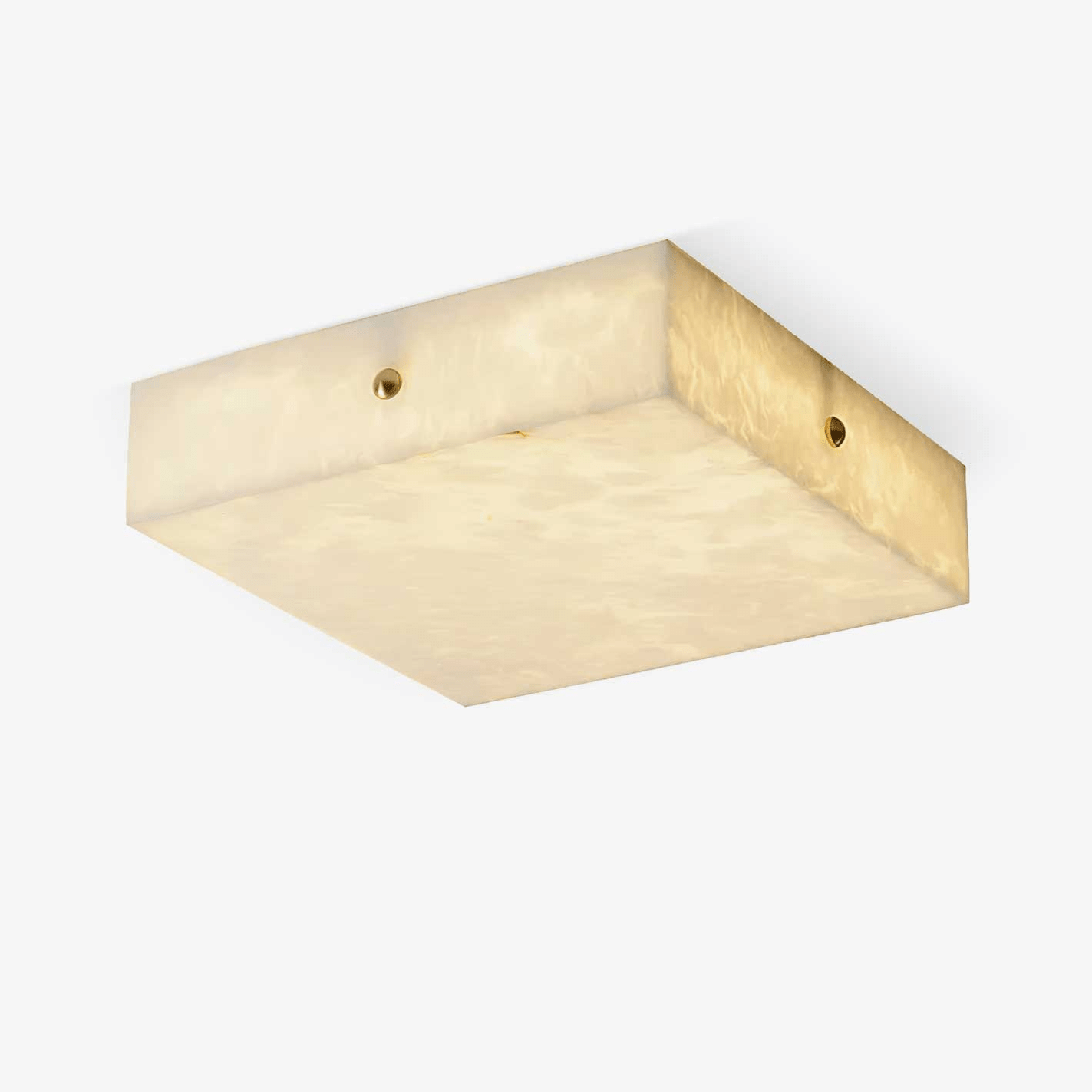 Square Alabaster Flush Mount