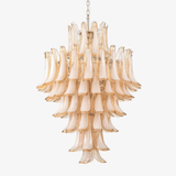 Amber Cloud Glass Petals Chandelier 31.5″