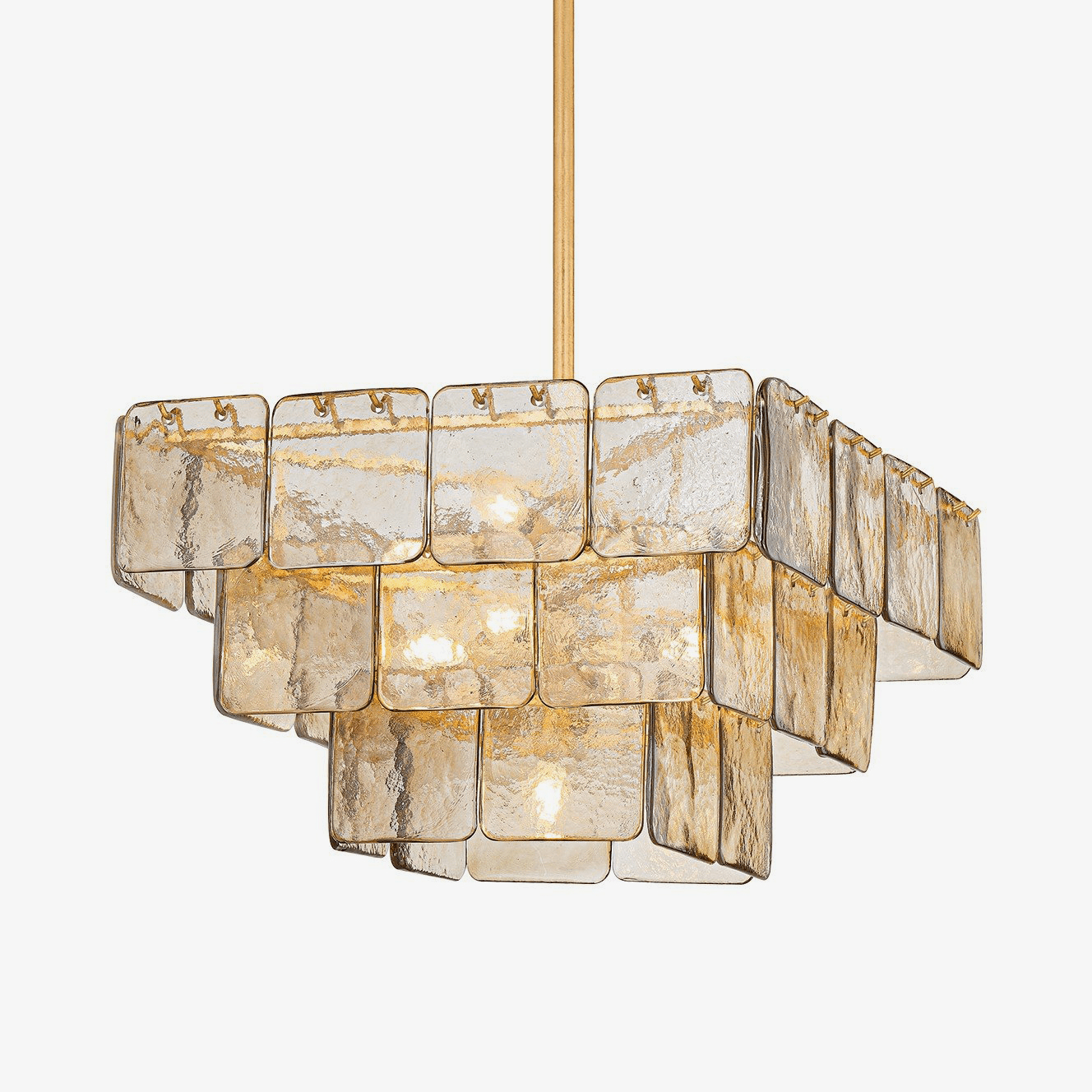 Regal Glass Chandelier 24"