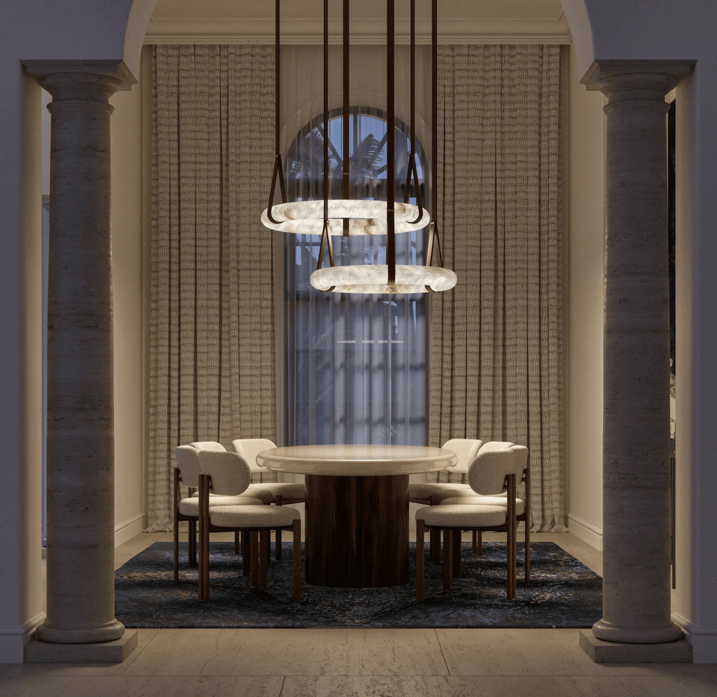 Oslo Alabaster Pendant Light A