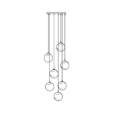Sultana Alabaster Cluster Chandelier
