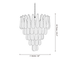 Lucia Murano Glass Round Multi-Tier Chandelier
