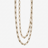 Chain Link  Alabaster Chandelier