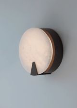 Solaris Halo Alabaster Wall Light