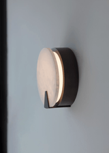Solaris Halo Alabaster Wall Light