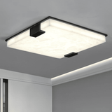 Square Alabaster Flush Mount