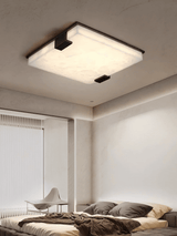 Square Alabaster Flush Mount
