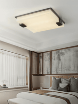 Square Alabaster Flush Mount