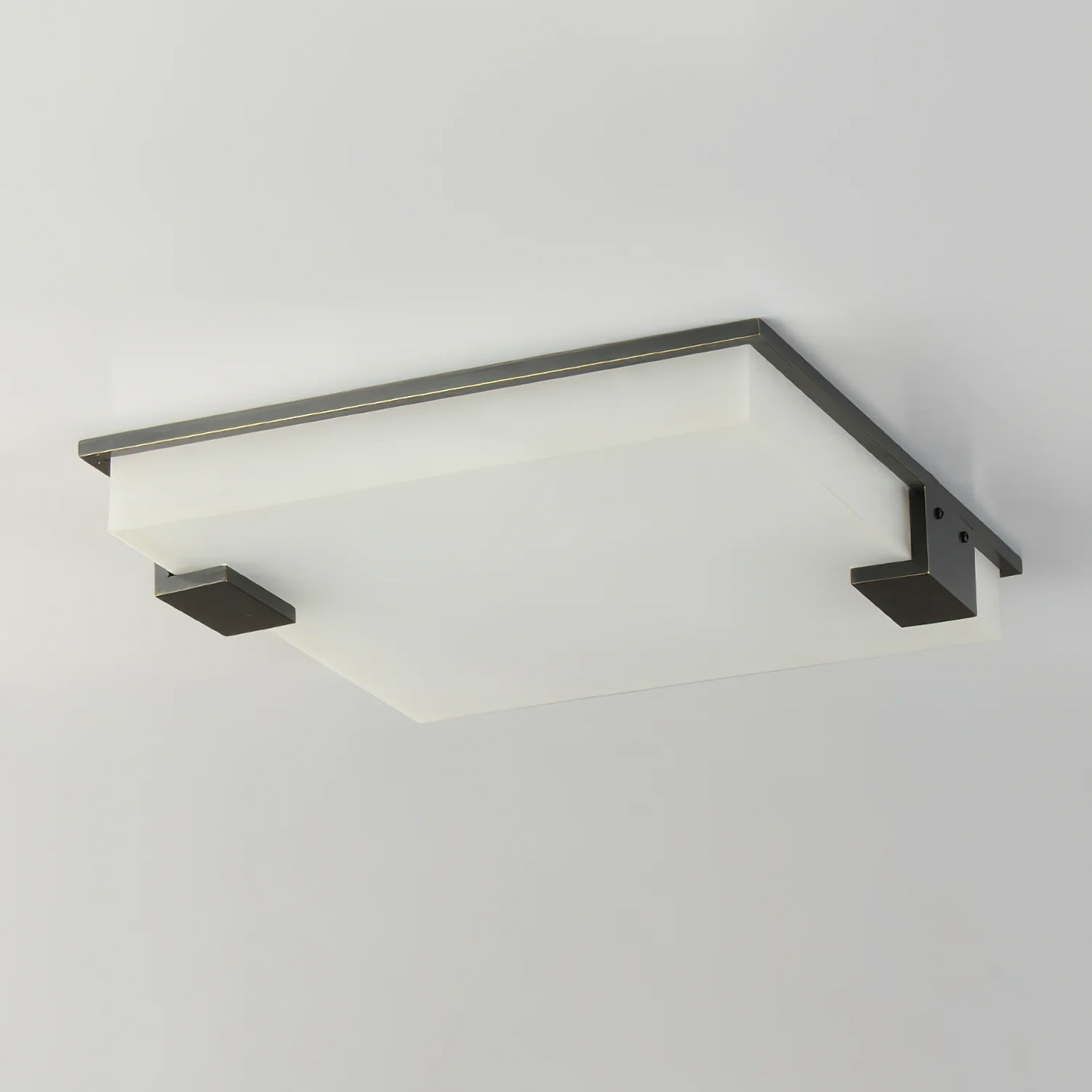 Square Alabaster Flush Mount