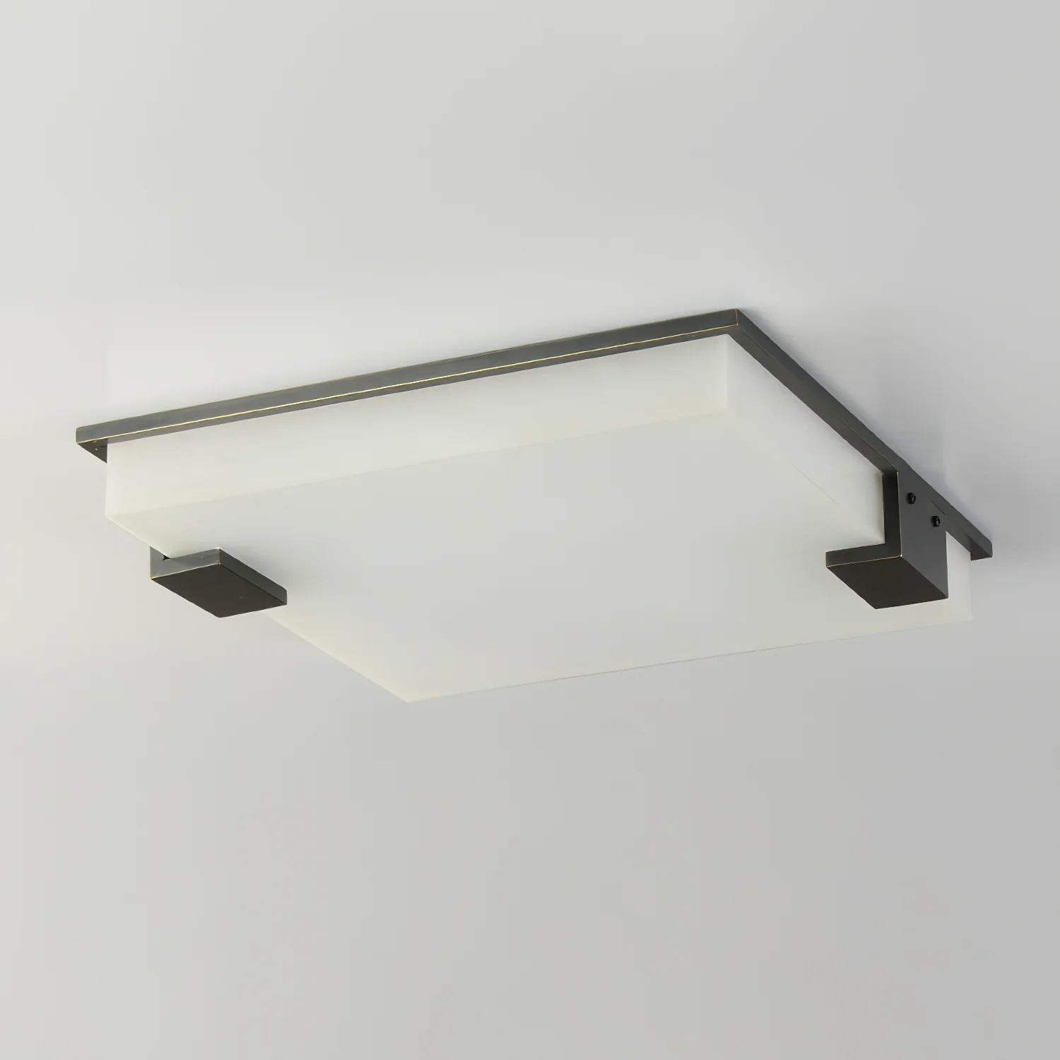 Square Alabaster Flush Mount