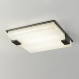 Square Alabaster Flush Mount