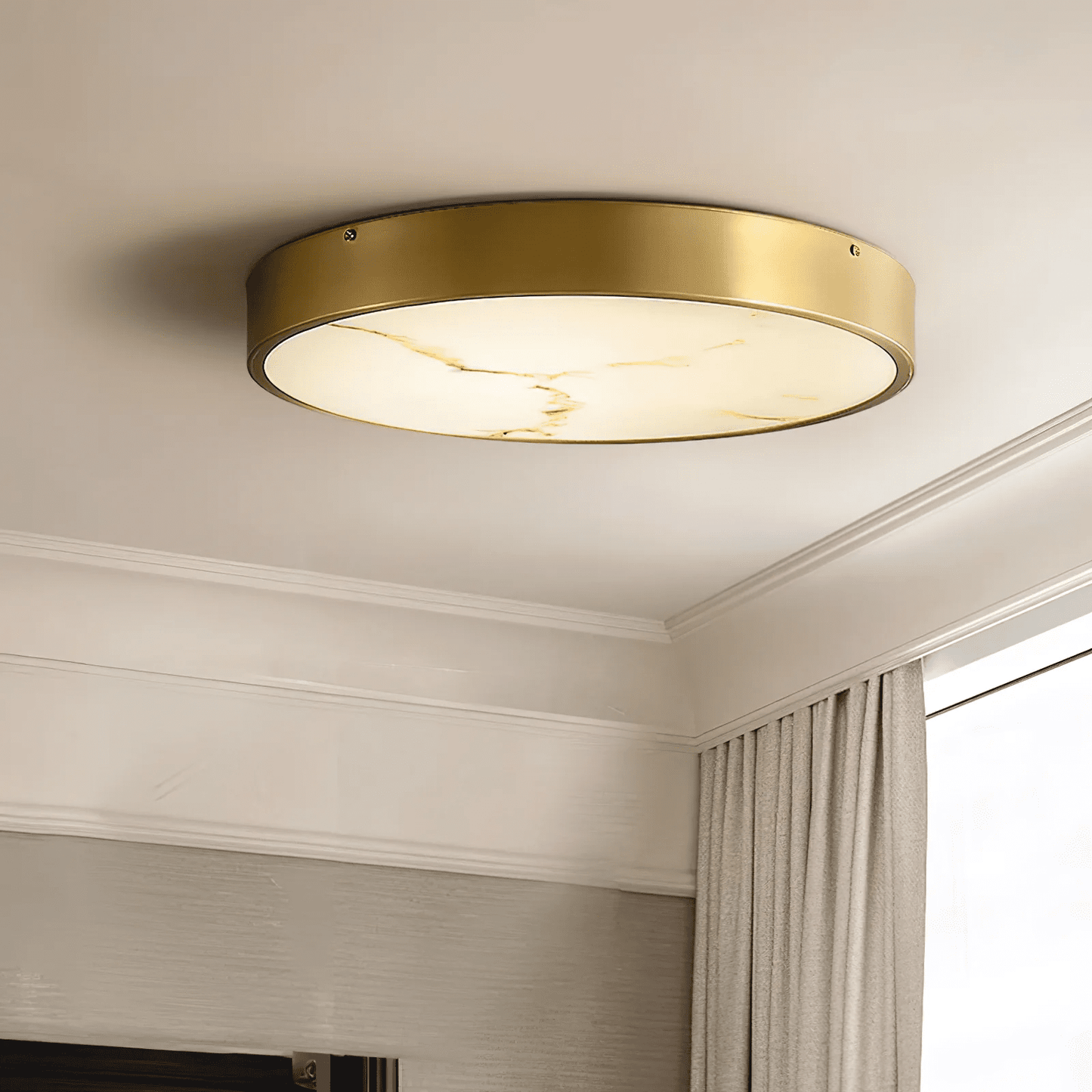 Calista Alabaster Flush Mount