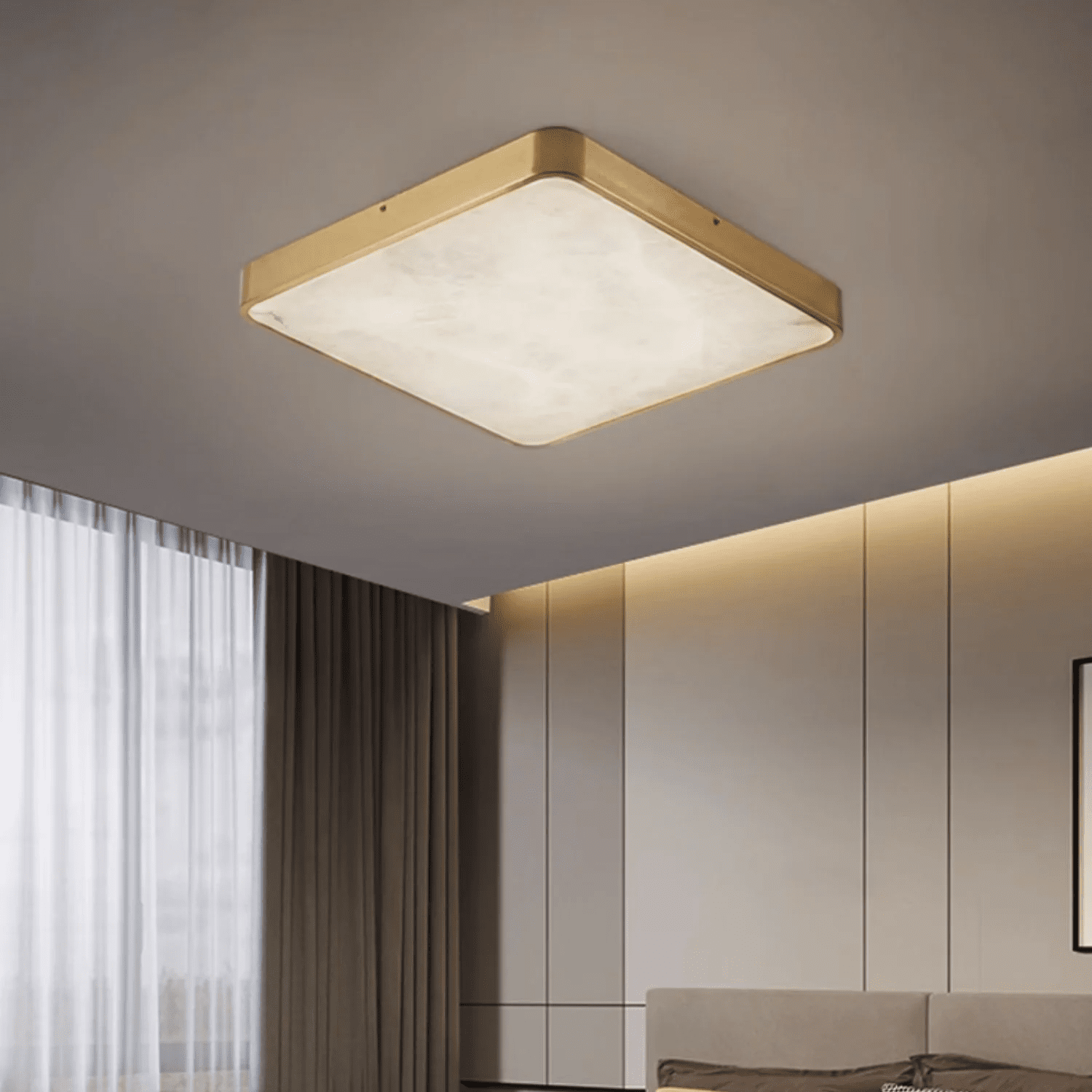 Calista Alabaster Flush Mount