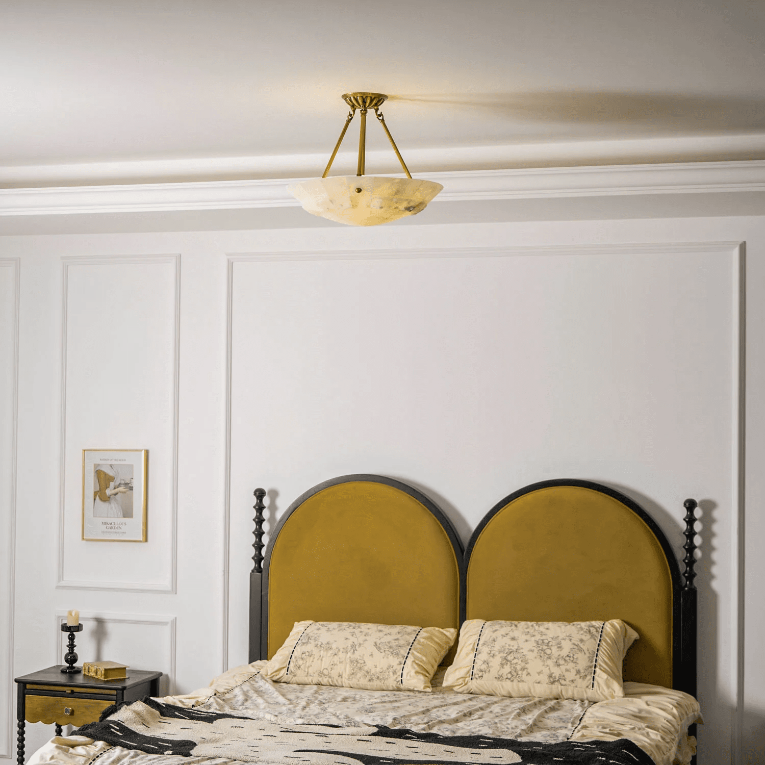 Aureon Alabaster Flush Mount