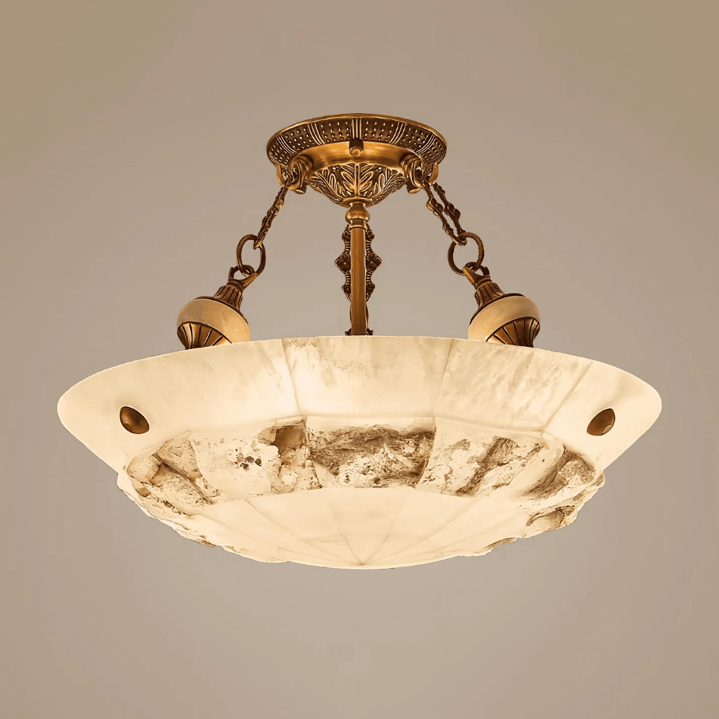 Aureon Alabaster Flush Mount