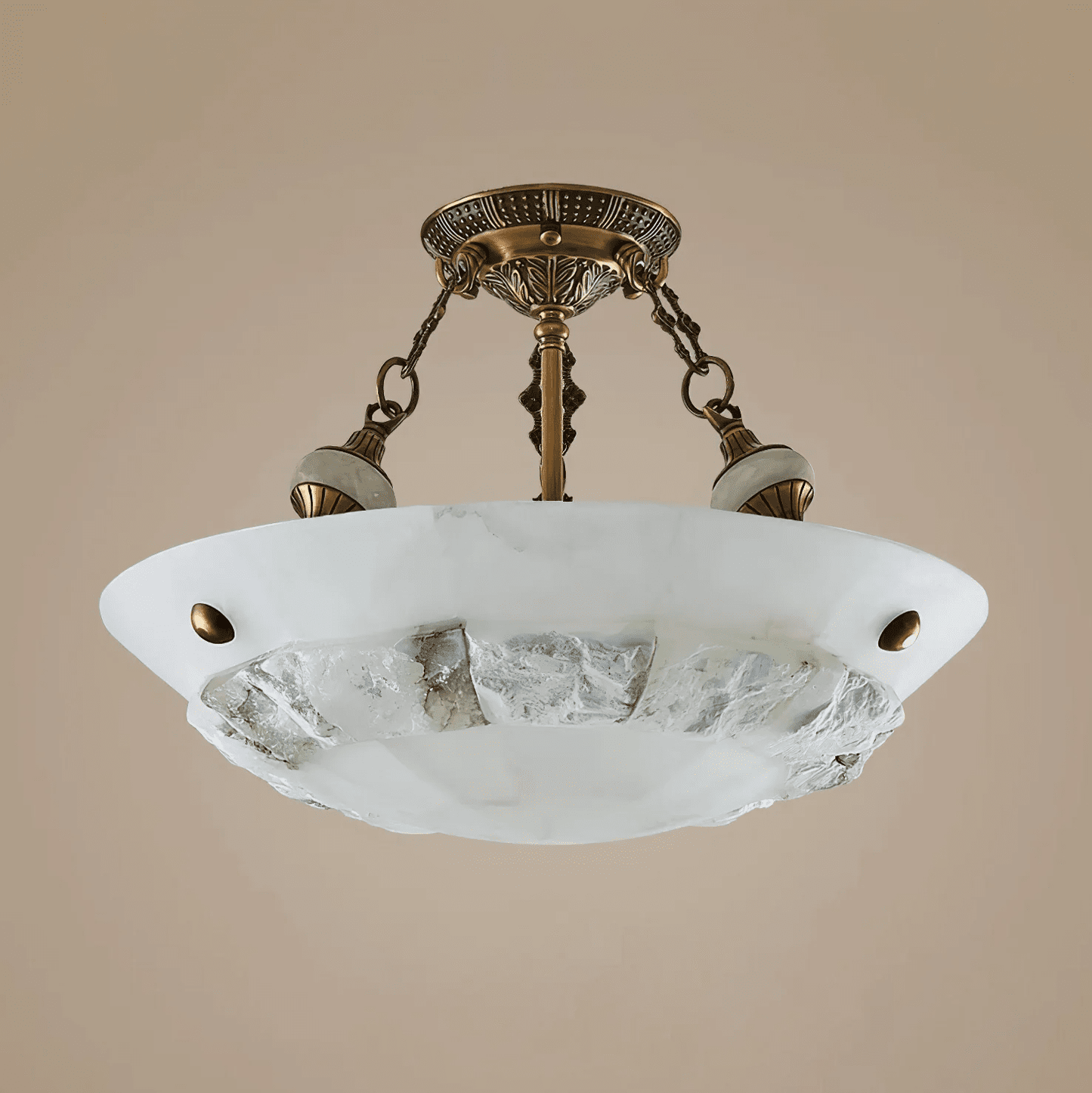 Aureon Alabaster Flush Mount