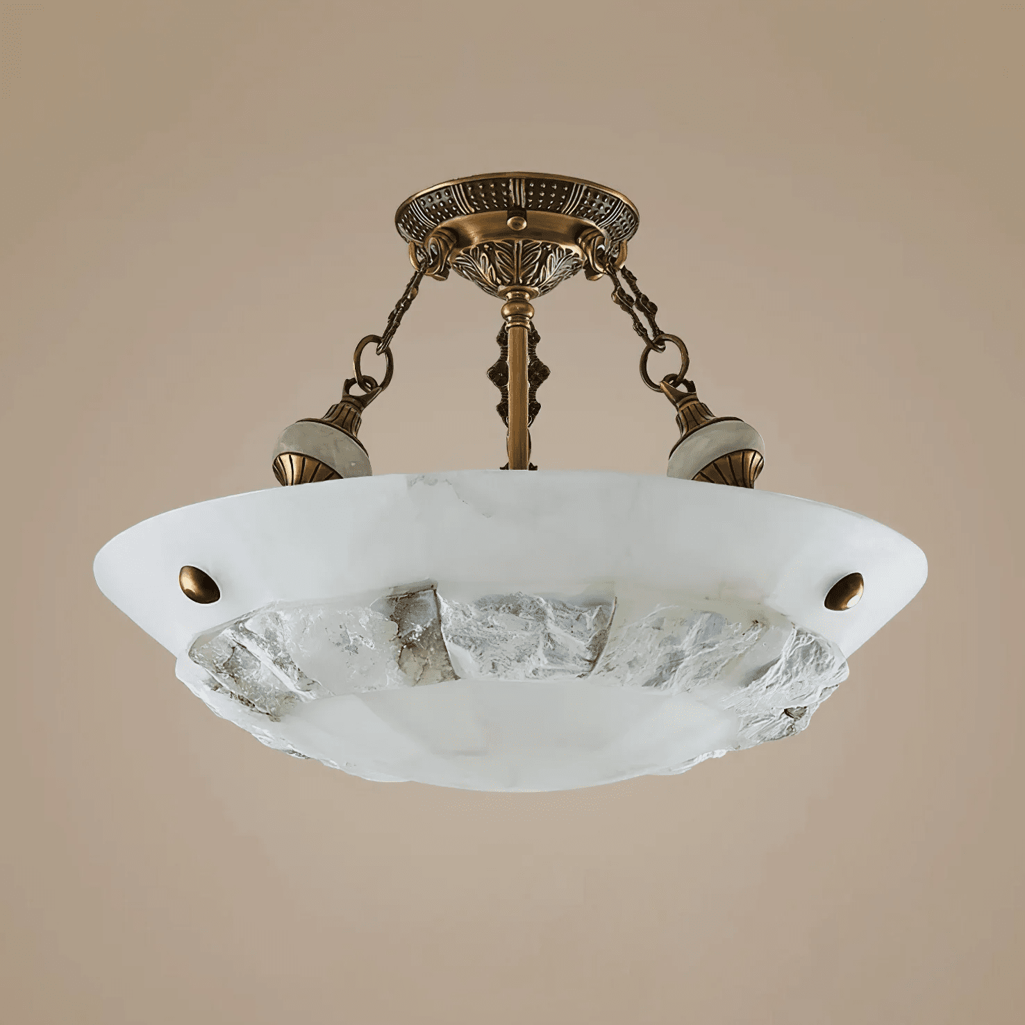 Aureon Alabaster Flush Mount