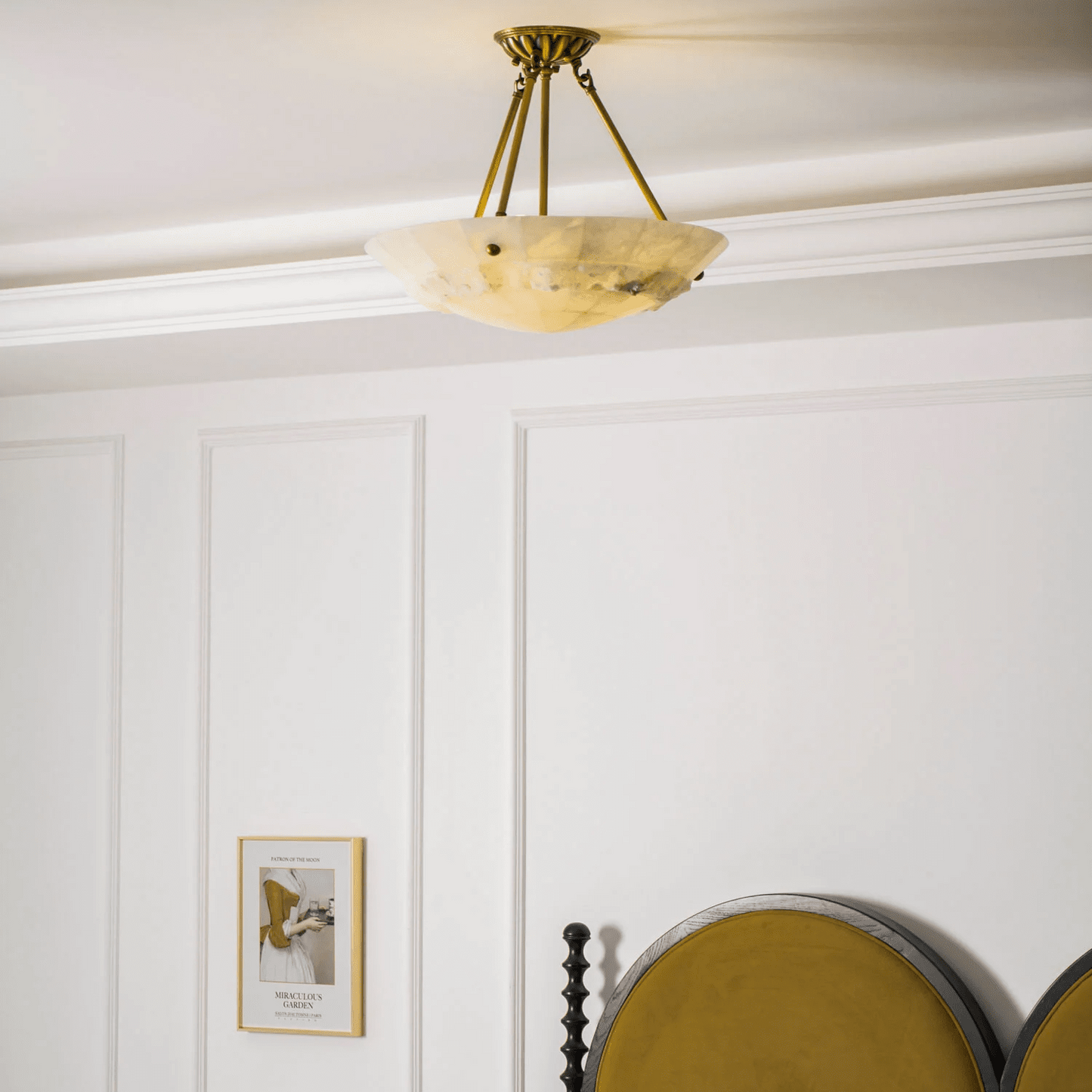 Aureon Alabaster Flush Mount