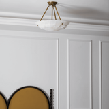 Aureon Alabaster Flush Mount