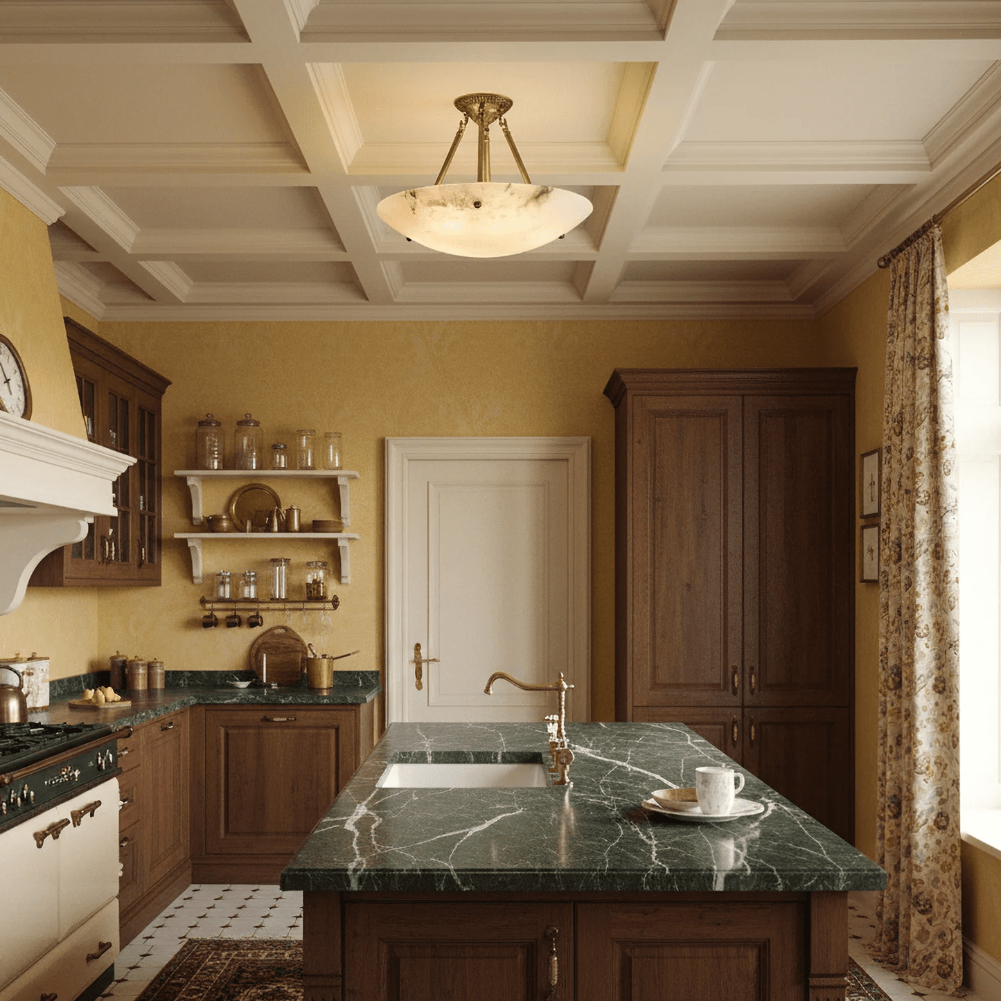 Calyra Alabaster Flush Mount