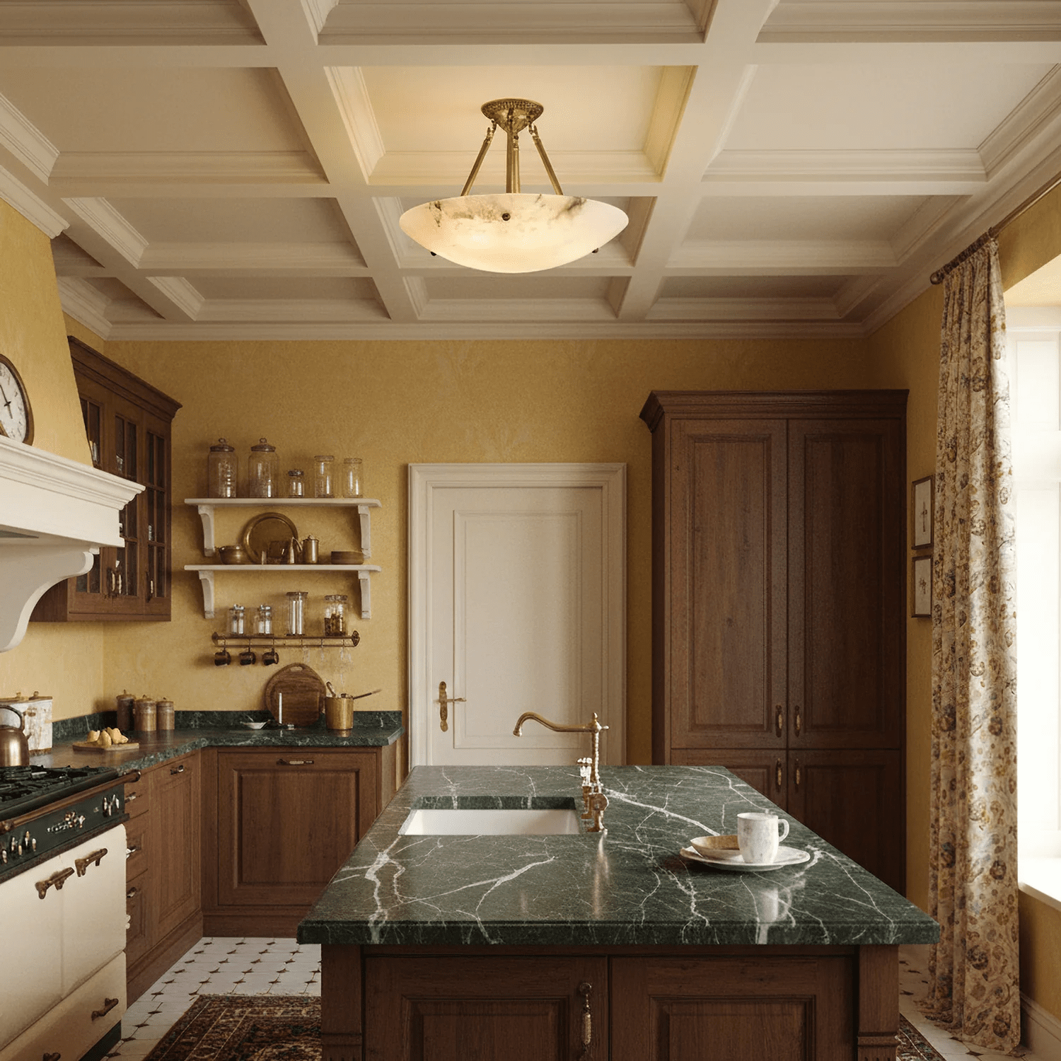 Calyra Alabaster Flush Mount