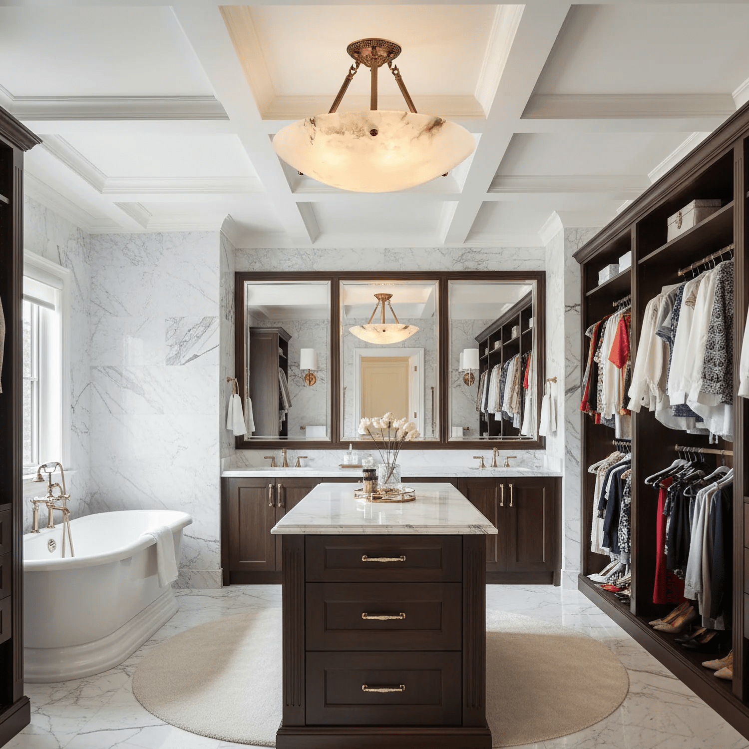 Calyra Alabaster Flush Mount