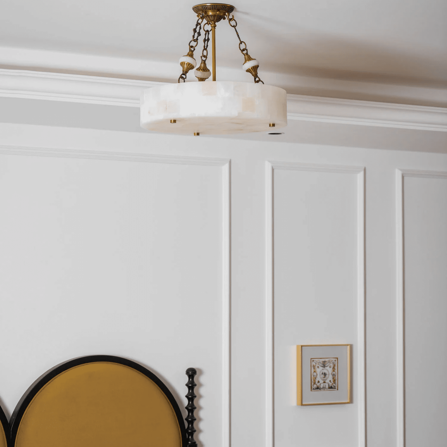 Lumisora Alabaster Flush Mount