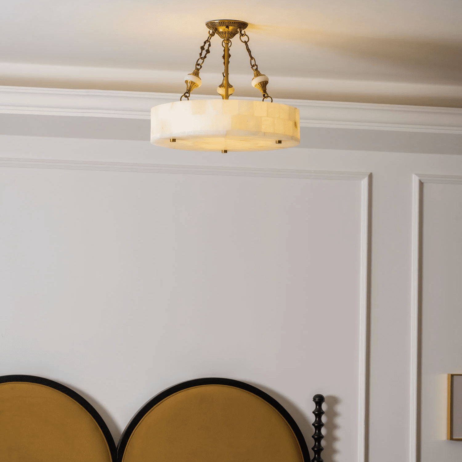 Lumisora Alabaster Flush Mount