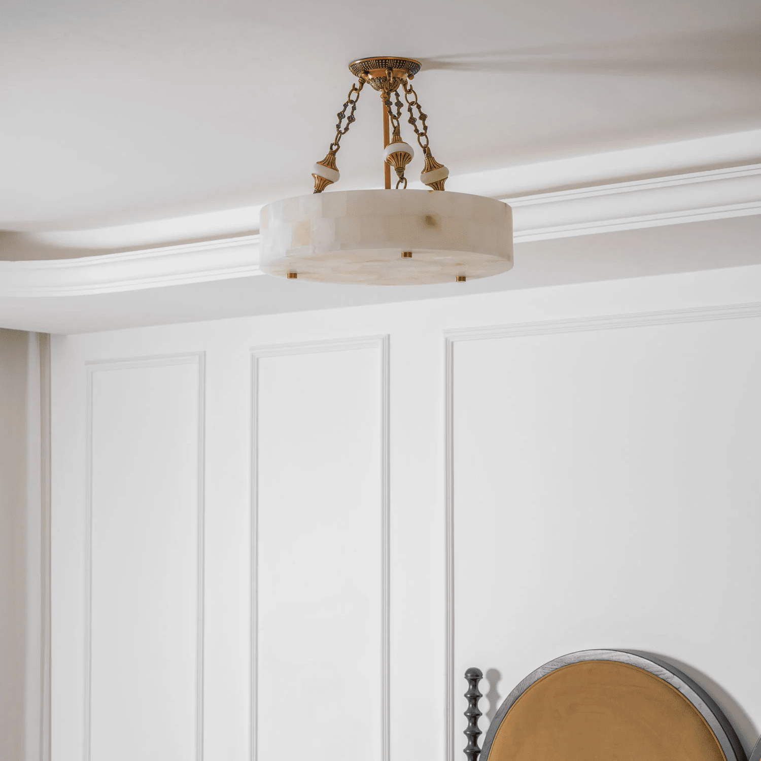 Lumisora Alabaster Flush Mount