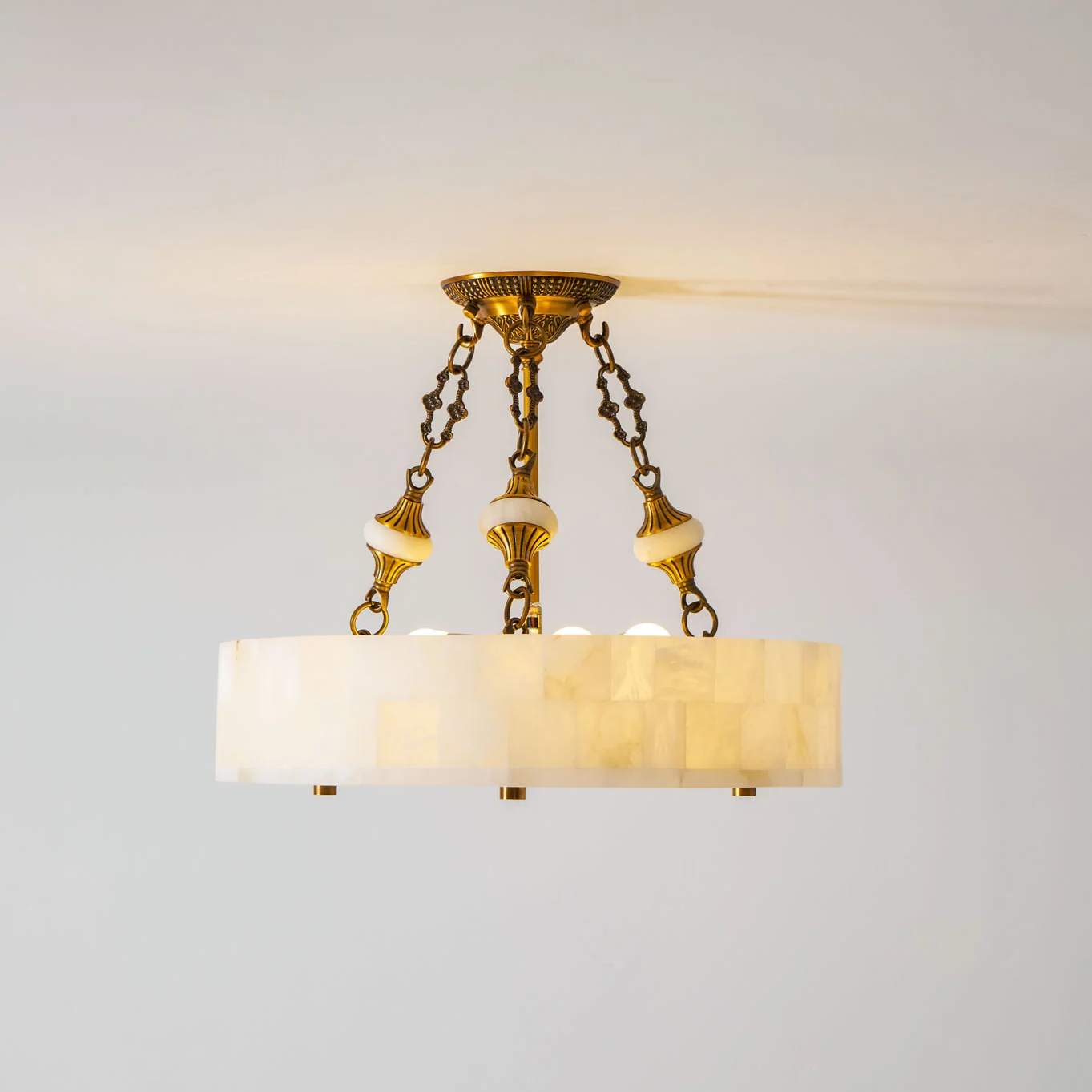 Lumisora Alabaster Flush Mount