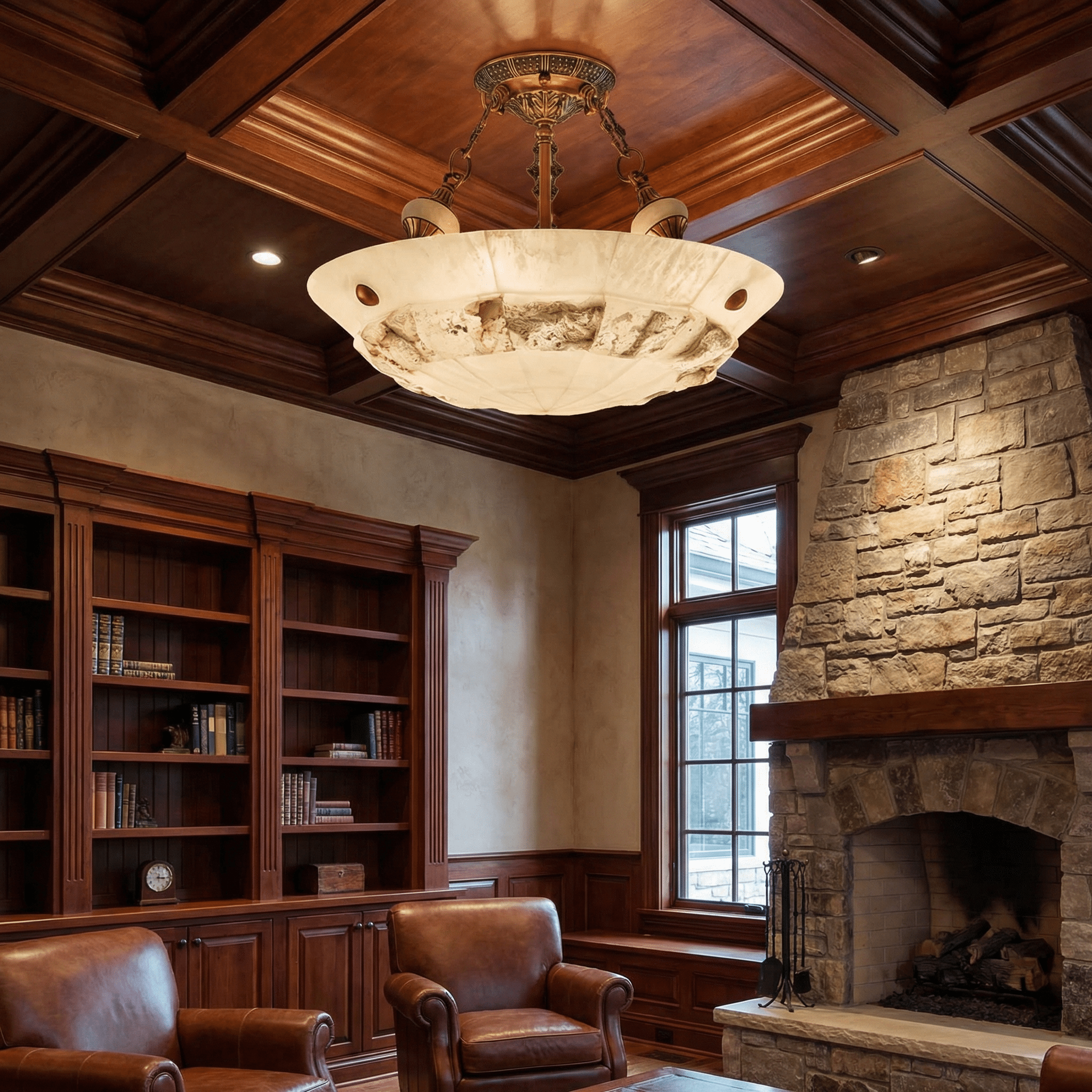 Aureon Alabaster Flush Mount