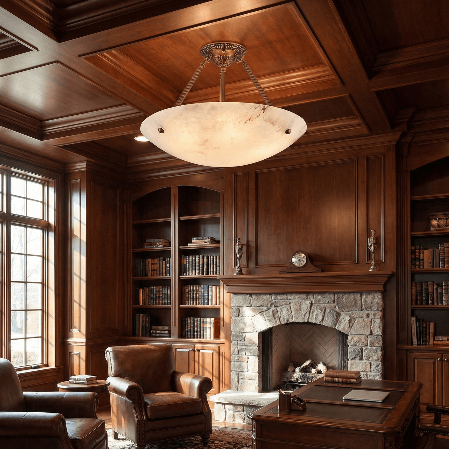 Calyra Alabaster Flush Mount