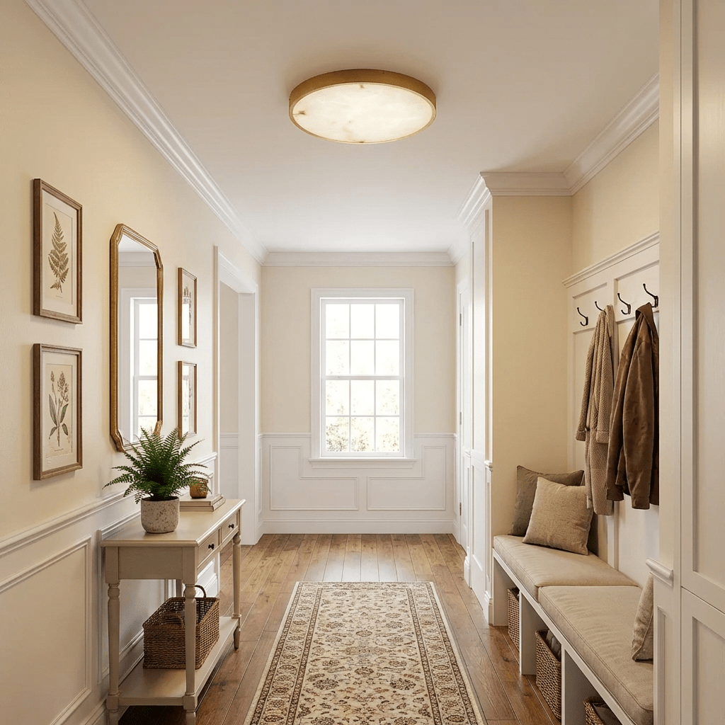 Calista Alabaster Flush Mount