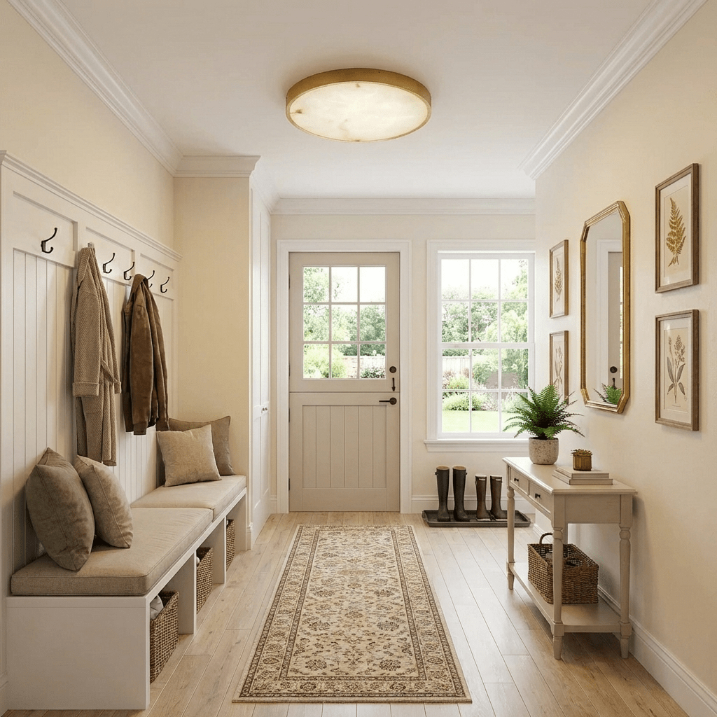 Calista Alabaster Flush Mount