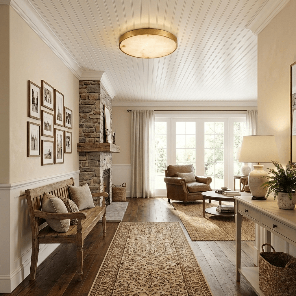 Calista Alabaster Flush Mount