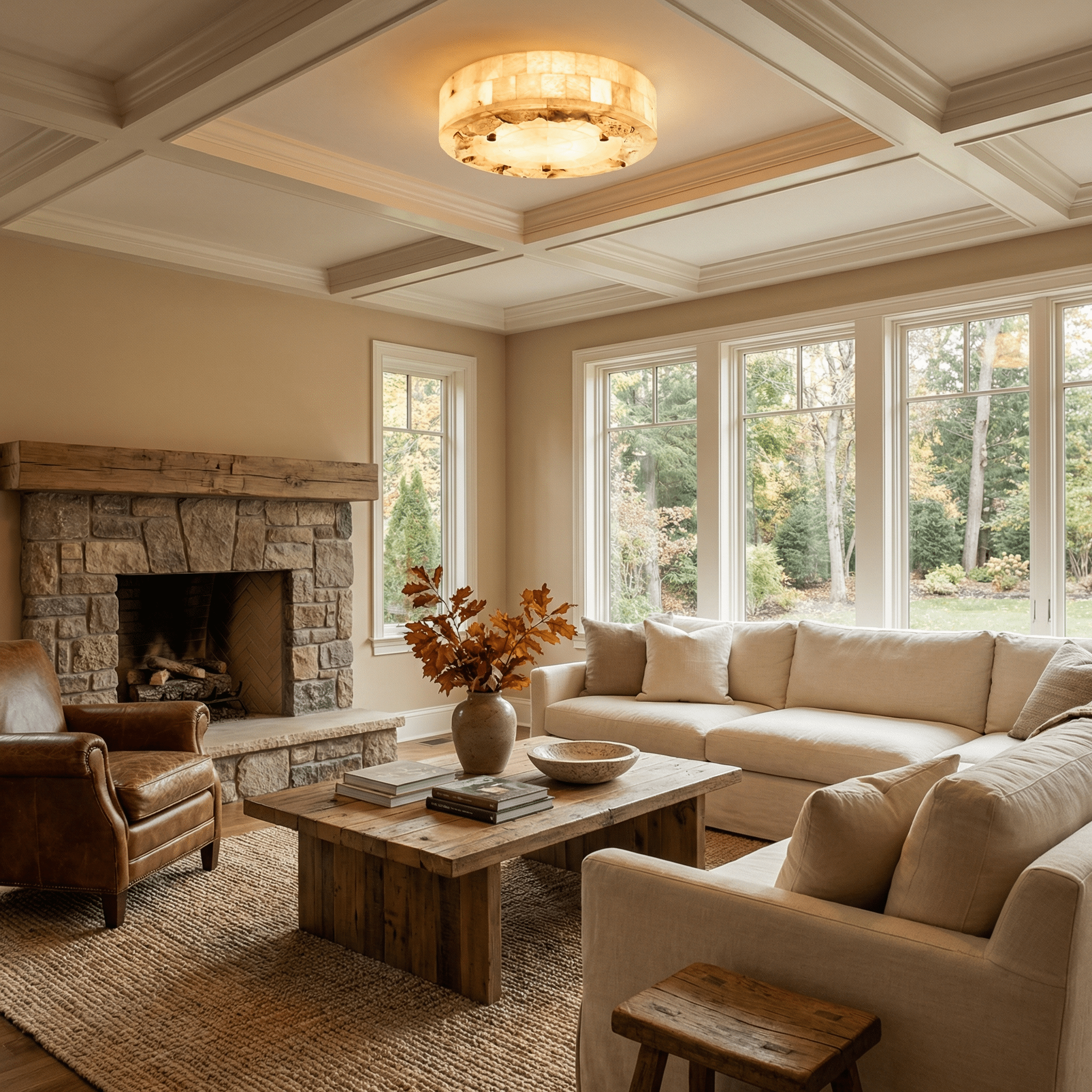 Luriel Alabaster Flush Mount