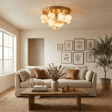Aurelia Alabaster Globe Flush Mount