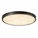 Aureon Alabaster Round Flush Mount