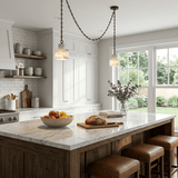 Multi-Tier Chain Drum Alabaster Pendant Lamp