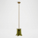 Olive Petal Glass Pendant Lamp