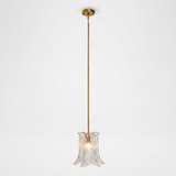 Olive Petal Glass Pendant Lamp