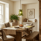 Olive Petal Glass Pendant Lamp