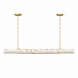 Alabaster Linear Chain Pendant Lamp