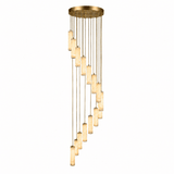 Column Alabaster Staircase Chandelier