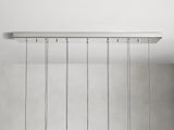 Soltaire Glass Linear Chandelier