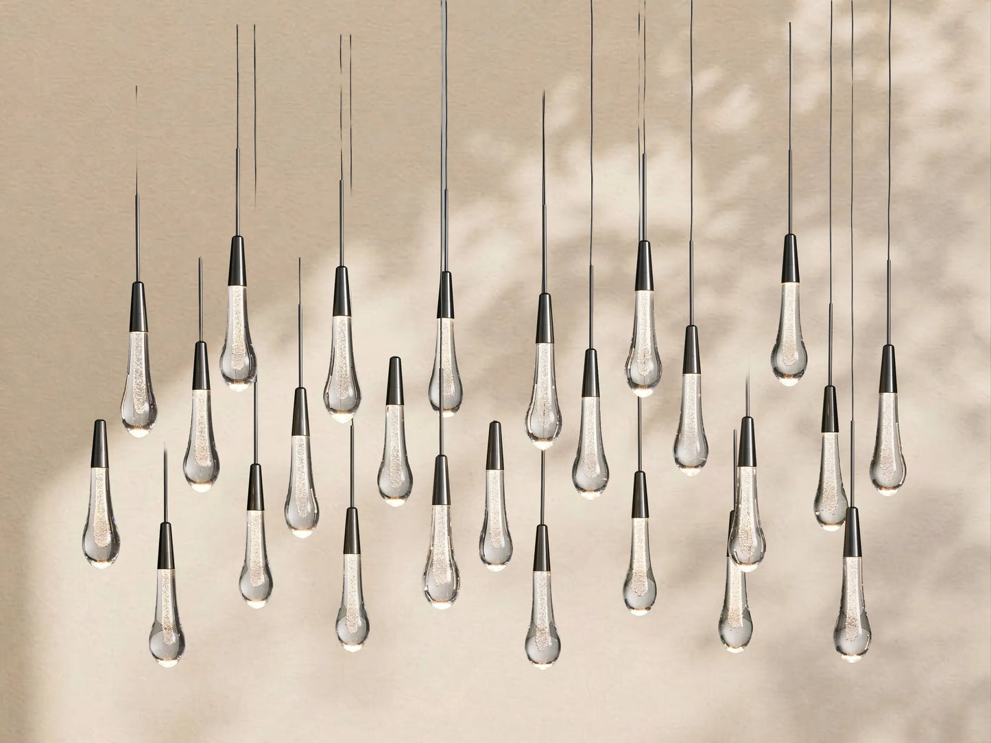 Soltaire Glass Linear Chandelier