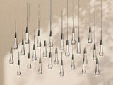 Soltaire Glass Linear Chandelier