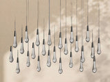 Soltaire Glass Linear Chandelier